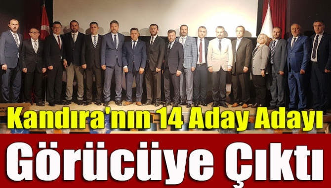 Kandıra'da AK Parti’den aday adaylık başvurusunda bulunan 14 isim teşkilat
