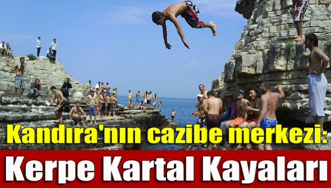 Kandıra ilçesinin tatil beldelerinden Kerpe'nin kıyı şeridinde bulunan ve "Kartal