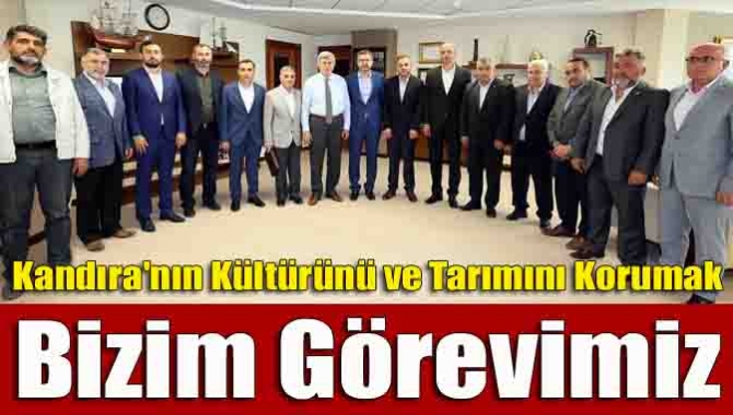 Kandıra Belediye Başkanı Ünal Köken ve Meclis üyelerini makamında ağırlayan