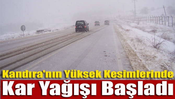 Kandıra'nın yüksek kesimlerinde kar yağışı başladı. Büyükşehir Belediyesi kar yağışının