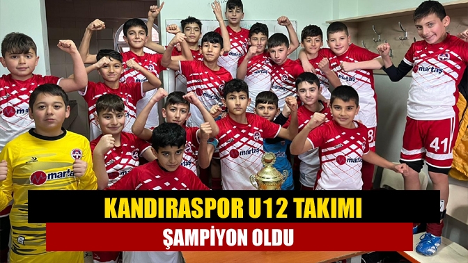Kandıraspor U12 takımı, büyük bir başarı elde ederek U12 ligini