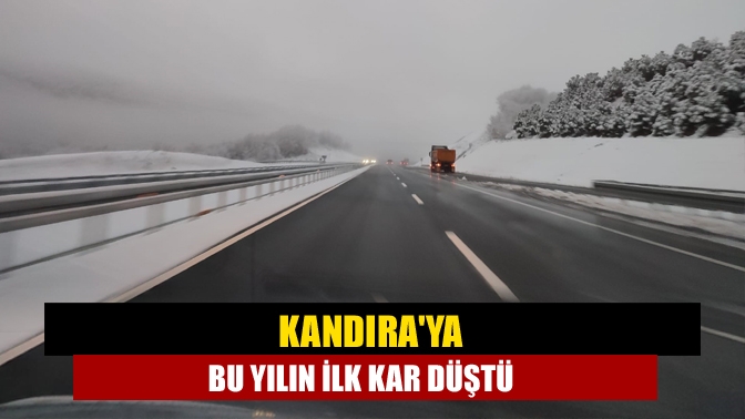 Kandıra’ya ilk kar Kandıra çal mevkiine düştü. Kar yağışı Kandıra’da