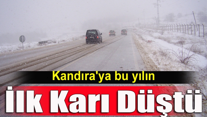 Kandıra’ya bugün ilk kar Kandıra F Tipi çal mevkiine düştü.
