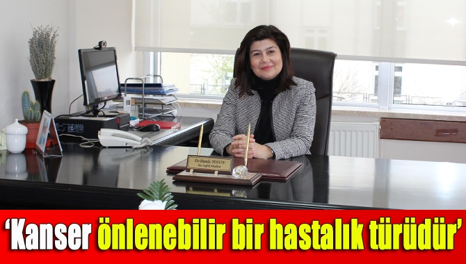 Kandıra İlçe Sağlık Müdürü Dr. Damla Tosun, Kanser Haftası etkinlikleri