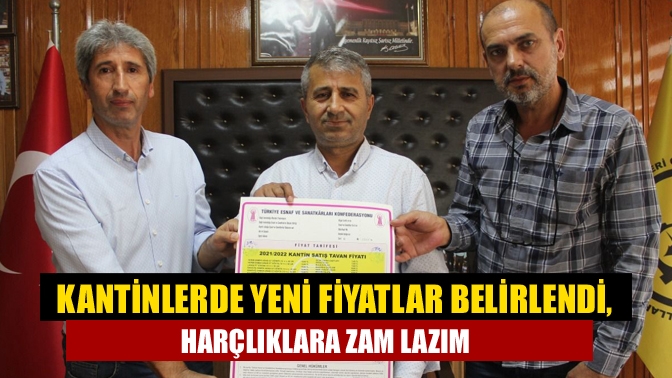 Okulların açılması ile birlikte kantinciler de yeni fiyatlandırma çalışmalarına başladı