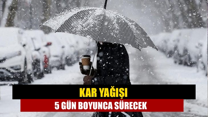 Ukrayna üzerinden gelen soğuk ve kar yağışlı hava etkisini salı