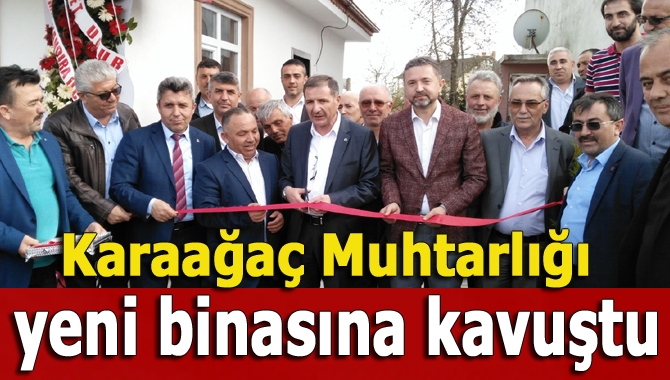 Kocaeli Büyükşehir Belediyesi tarafından yapılan yeni Karaağaç Muhtarlığı binası törenle