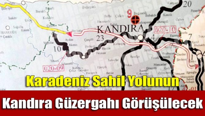 Ağva’dan başlayıp Kandıra’dan geçerek Sakarya’nın Kaynaca ilçesinden sona erecek karayolu