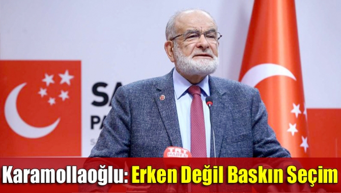 Saadet Partisi  (SP) Genel Başkanı Temel Karamollaoğlu, Cumhurbaşkanı Tayyip