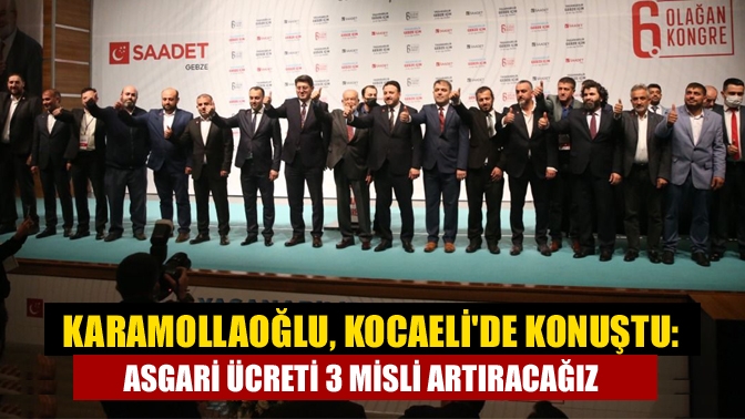 Saadet Partisi Genel Başkanı Temel Karamollaoğlu, partisinin Gebze Osman Hamdi