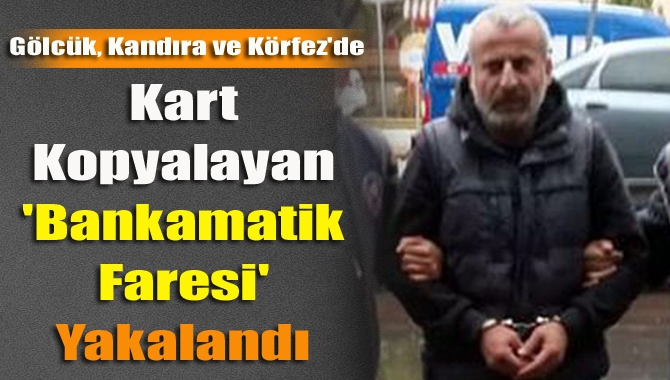 ATM'lere kart kopyalama cihazı takarak dolandırıcılık yaptığı belirlenen ve hakkında