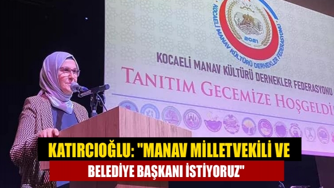 Kocaeli Manav Kültürü Dernekler Federasyonu tarafından düzenlenen tanıtım gecesinde konuşan