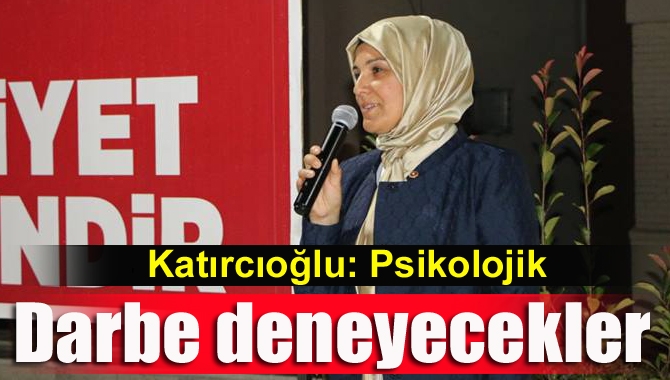 AK Parti Kocaeli Milletvekili Radiye Sezer Katırcıoğlu, Kandıra’da yaptığı konuşmasında