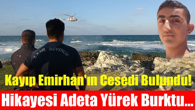 Kandıra'da önceki gün, denize girip akıntıya kapılarak kaybolan Emirhan
Doğar'ın (14)