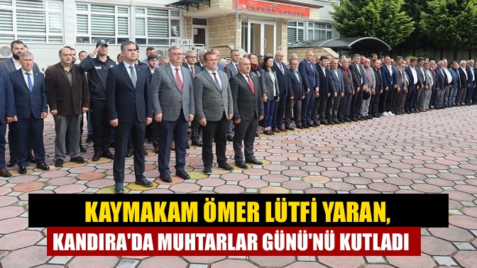 Kaymakam Ömer Lütfi Yaran, Kandıra İlçesi muhtarlarıyla bir araya gelerek
