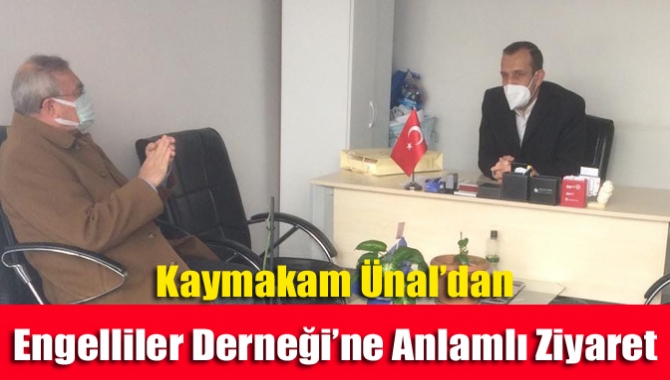 Kandıra Kaymakamı Mehmet Ünal, 3 Aralık Engelliler Günü münasebetiyle Tek