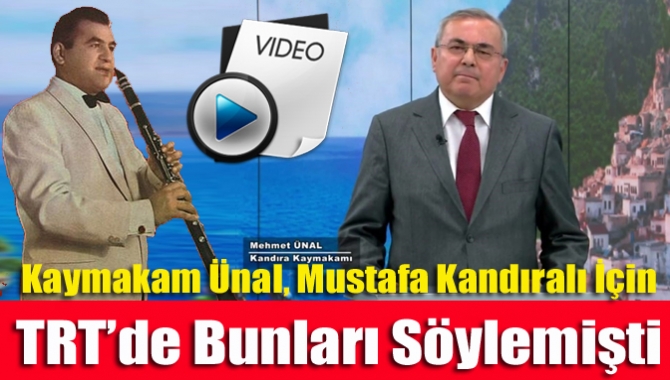 Kandıra Kaymakamı Mehmet Ünal katıldığı TRT programında önceki gün yaşamını