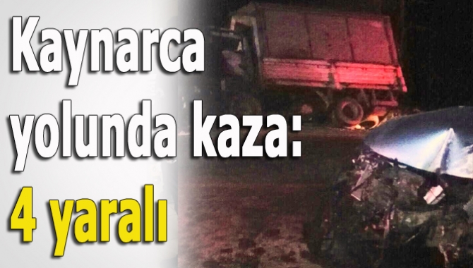 Kandıra-Kaynarca yolu Balcı mevkiinde iki aracın kafa kafaya çarpışması sonucu