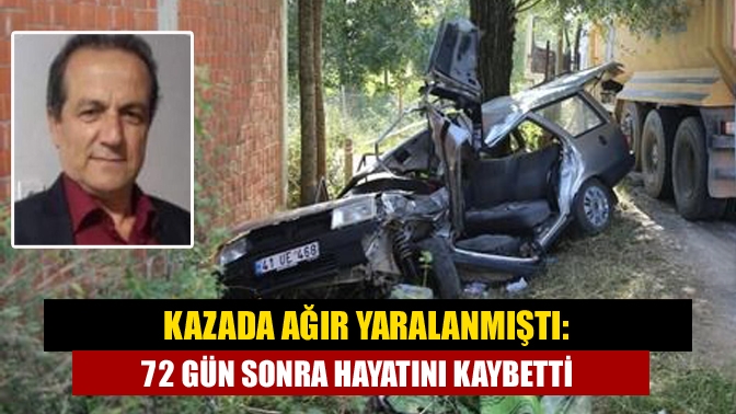 Kandıra'da otomobille hafriyat kamyonu çarpışması sonucu 1 kişi hayatını kaybederken,