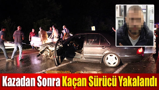 İzmit Kandıra yolunda meydana gelen trafik kazasında iki aracın çarpışması