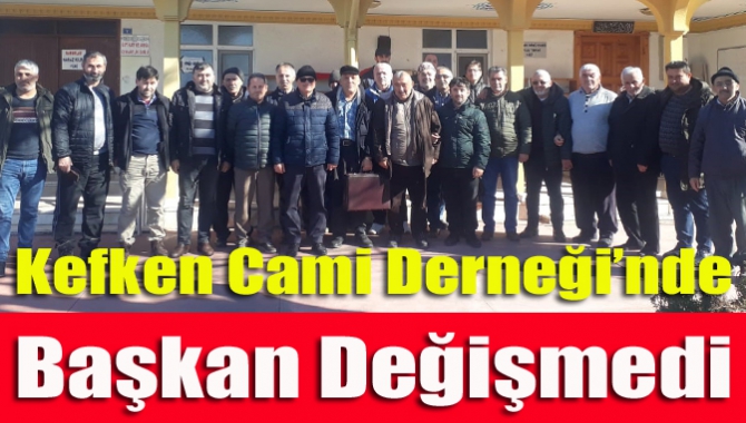 Kefken Cami Yapma ve Yaşatma Derneği Başkanı Adem Ekşi, Olağan