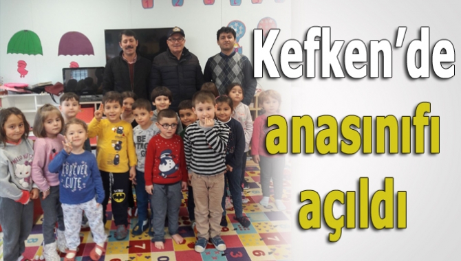 Kefken Şehit Oğuz Kır İlkokulu’nda iki sınıftan oluşan anasınıfı açıldı.