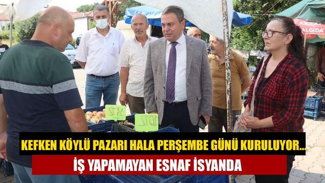 Pandemi döneminde Perşembe gününe çekilen Kefken Köylü Pazarı, esnafın tüm