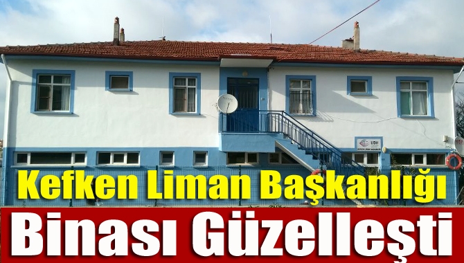 Kandıra Belediyesi, Kefken Liman Başkanlığı’nın kurum binasının dış cephesini boyayarak