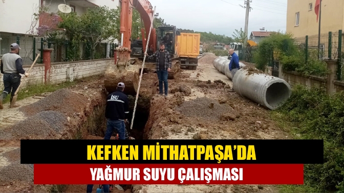 İSU Kandıra Şube Müdürlüğü, Kefken’in Mithatpaşa Mahallesi’nde aşırı yağışlardan kaynaklanan