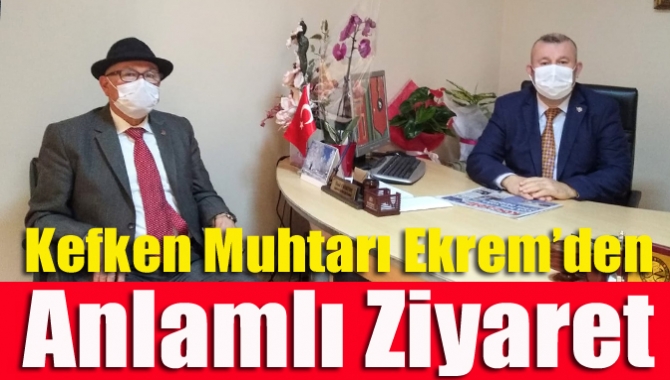 Kefken Mahalle Muhtarı Zeynel Abidin Ekrem, 16 Ocak Basın Onur