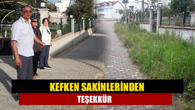 Kefken Mahallesi Şen sokakta önceki gün imalatı tamamlanan kaldırım ve