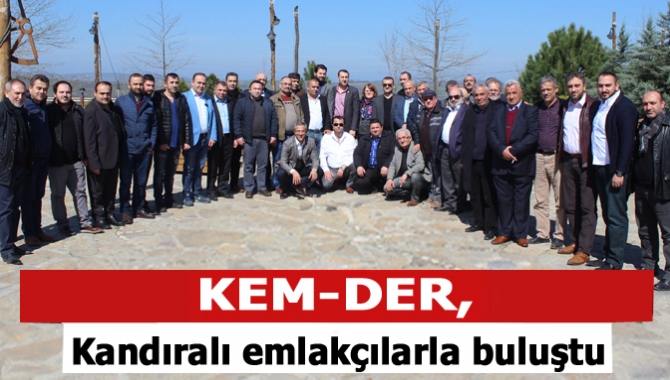 Kocaeli Emlakçılar Derneği (KEM-DER) Başkanı Alpay Hacıoğlu, Kandıralı emlakçılarla kahvaltı