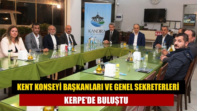 Kocaeli'de ilçe kent konseyi başkanları ve genel sekreterleri, Kandıra ilçesinde