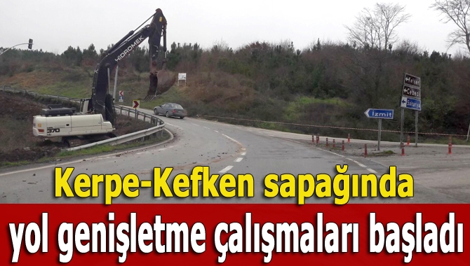Yaz aylarında yüzlerce aracın kazaya karıştığı Kefken-Kerpe sapağına geçtiğimiz aylarda