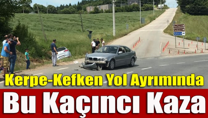 Yaz aylarında hemen hemen her gün kazaların yaşandığı Kerpe-Kefken yol