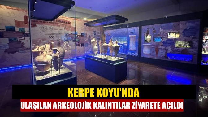 Kerpe Koyu'nda su altı kazı çalışmalarında tespit edilen arkeolojik kalıntıların