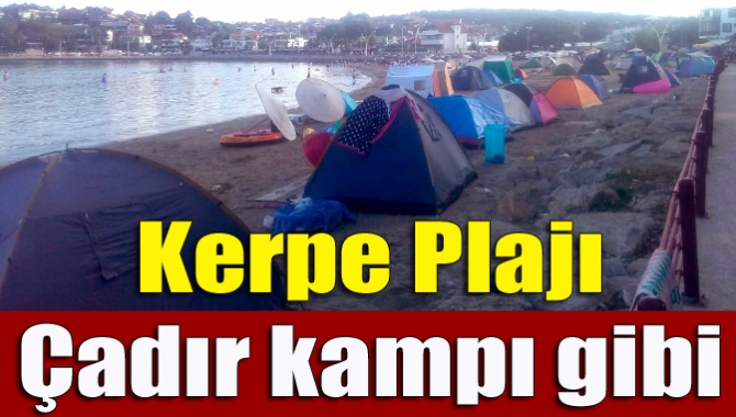 Yaz sezonu açıldı, tatilciler Kandıra sahillerine akın etti. Konaklama sıkıntısı