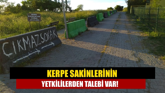 Kerpe sakinleri, Kartalkayalıklar mevkiinde otopark bariyerlerine konulan taşların kötü görüntü