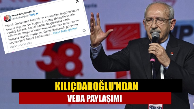 CHP 38. Olağan Kurultayı'nda partinin 8. Genel Başkanı Özgür Özel
