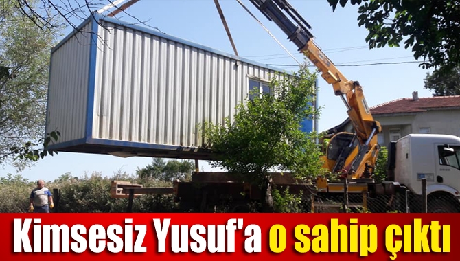 Döngelli Mahalle Muhtarı Barış Yaşar, mahallesinde kimsesi olmayan engelli vatandaşa
