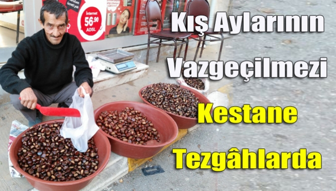 Soğuk kış akşamlarının vazgeçilmezi olan kestane, Kandıra’nın dağlarından toplanarak tezgâhlara