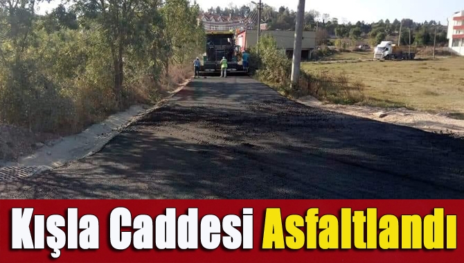 Kocaeli Büyükşehir Belediyesi, Kışla Caddesi’ndeki asfalt serim çalışmalarını tamamladı.