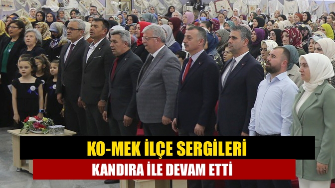 KO-MEK kursiyerlerinin el emeği göz nuru eserlerinin yer aldığı sergiler