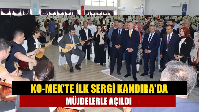 İki yıl aradan sonra tekrar KO-MEK ilçe sergileri ile kursiyerler,
