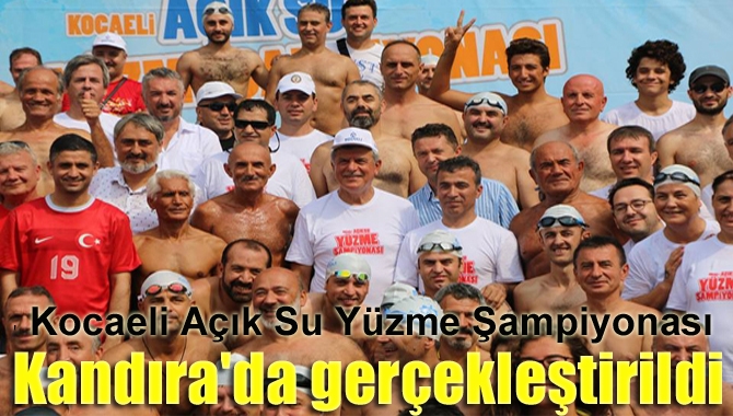 Büyükşehir Belediyesi’nin Kandıra’nın Mavi Bayraklı Kerpe Plajı’nda düzenlediği Açık Su
