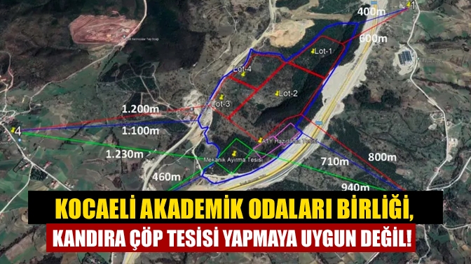Kocaeli Akademik Odaları Birliği, Kandıra’ya yapılacak çöp tesisi hakkında yaptıkları