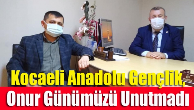 Anadolu Gençlik Derneği Kocaeli Şube Başkanı Kemal Halıcı ve yönetimin,