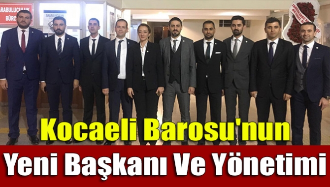 Kocaeli Barosu'nda yeni başkan Bahar Gültekin Candemir olurken, yeni yönetim