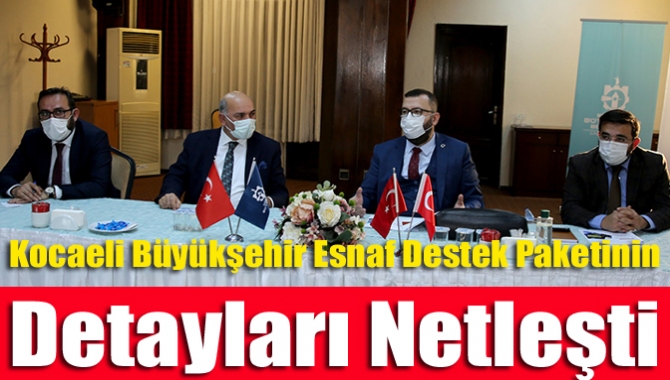 Esnaf Odası temsilcileri, pandemi desteklerinin görüşüldüğü toplantıda Başkan Tahir Büyükakın’a
