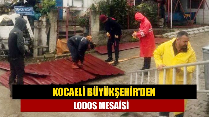 Fırtınaya karşı seferber olan Büyükşehir ekipleri, vatandaşların herhangi bir sorun